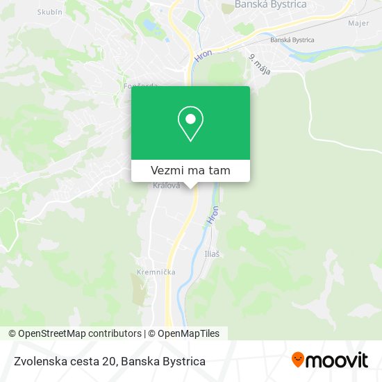 Zvolenska cesta 20 mapa