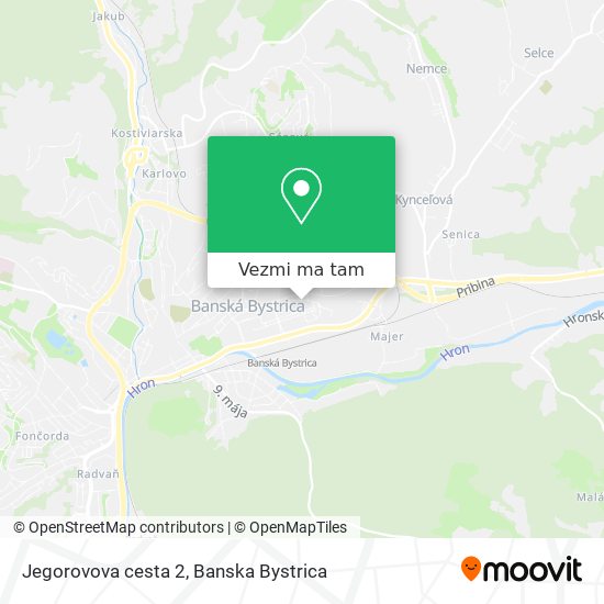 Jegorovova cesta 2 mapa