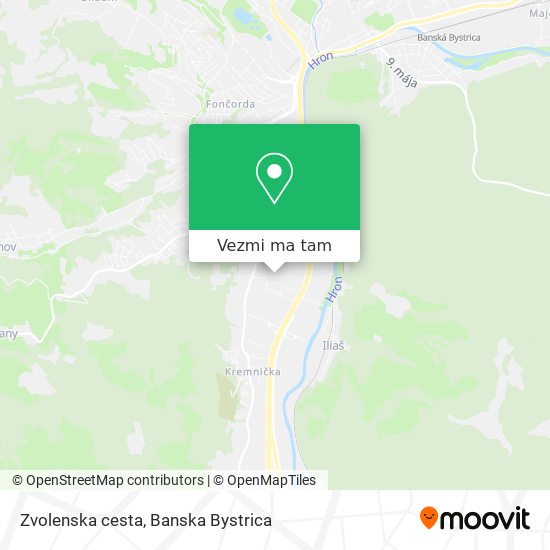 Zvolenska cesta mapa