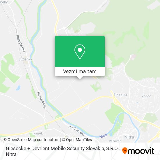 Giesecke + Devrient Mobile Security Slovakia, S.R.O. mapa