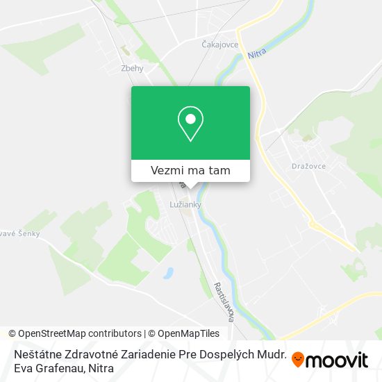 Neštátne Zdravotné Zariadenie Pre Dospelých Mudr. Eva Grafenau mapa