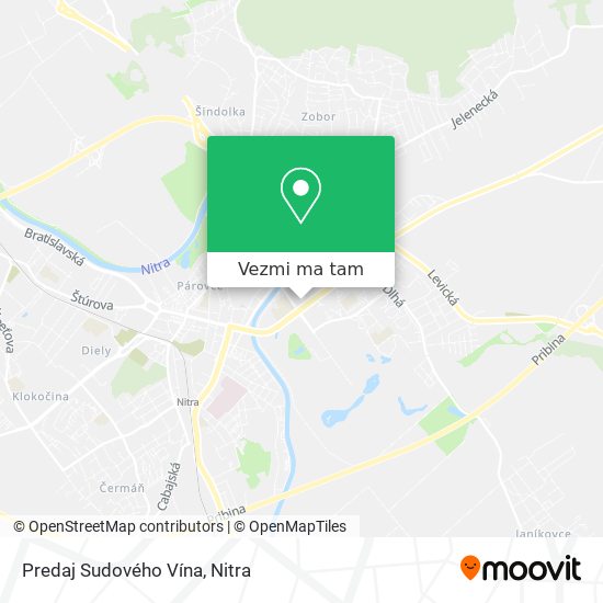 Predaj Sudového Vína mapa