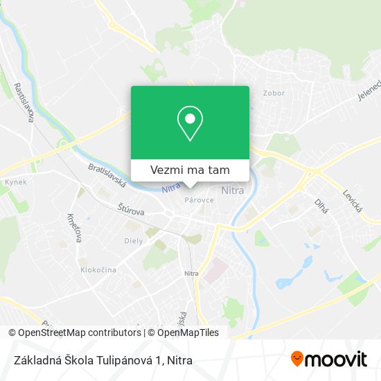 Základná Škola Tulipánová 1 mapa