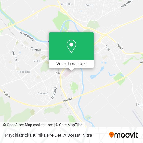 Psychiatrická Klinika Pre Deti A Dorast mapa