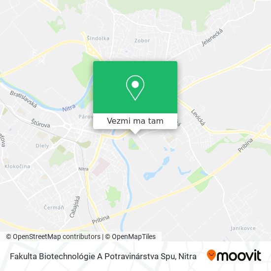 Fakulta Biotechnológie A Potravinárstva Spu mapa