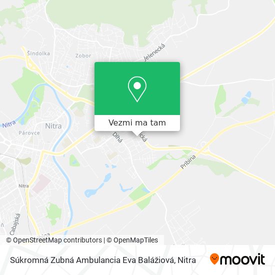 Súkromná Zubná Ambulancia Eva Balážiová mapa