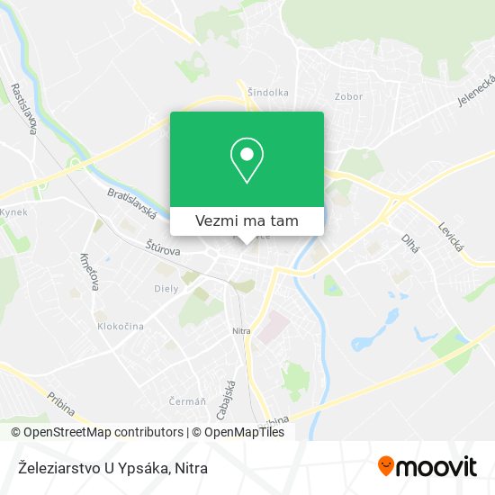 Železiarstvo U Ypsáka mapa