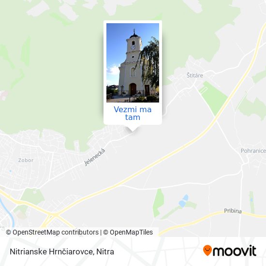 Nitrianske Hrnčiarovce mapa