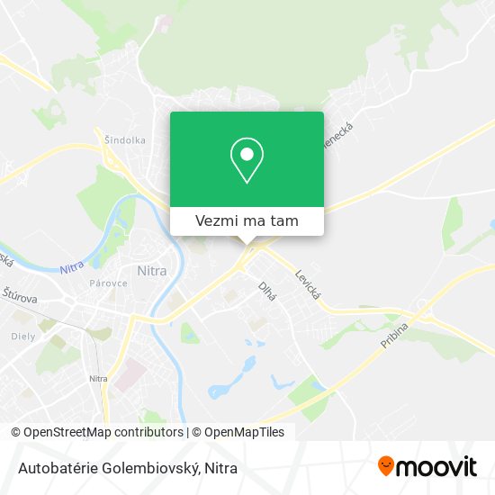 Autobatérie Golembiovský mapa