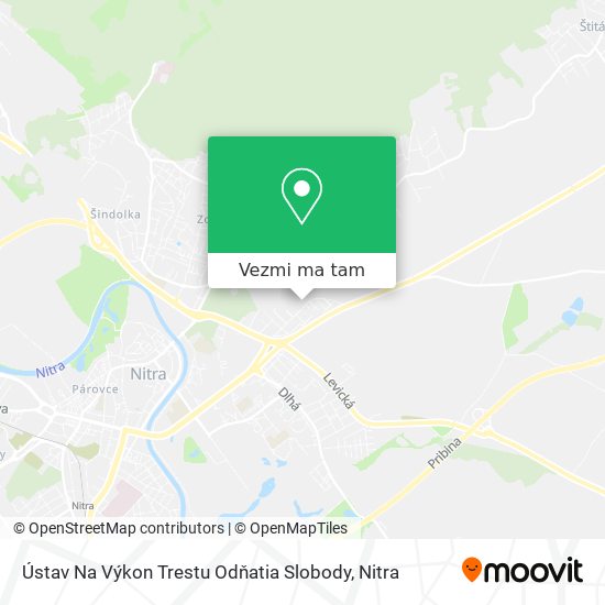 Ústav Na Výkon Trestu Odňatia Slobody mapa