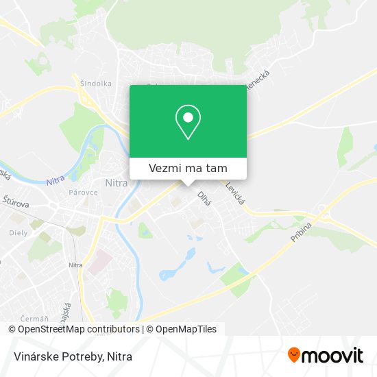 Vinárske Potreby mapa