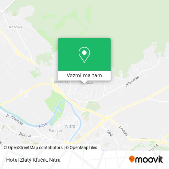 Hotel Zlatý Kľúčik mapa