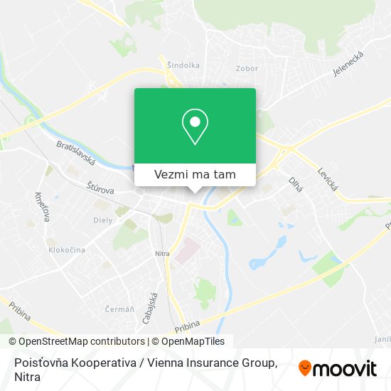 Poisťovňa Kooperativa / Vienna Insurance Group mapa