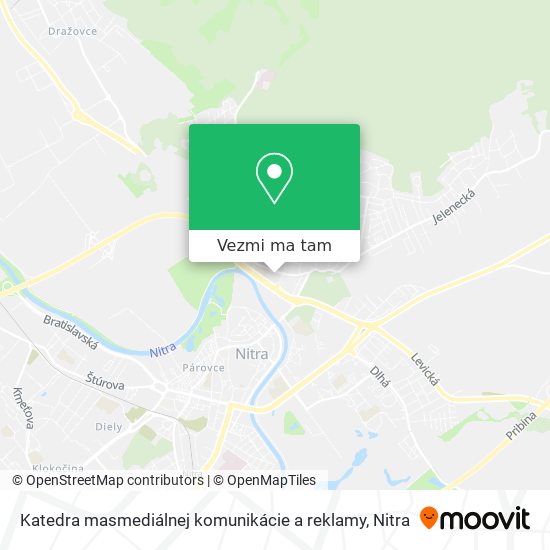 Katedra masmediálnej komunikácie a reklamy mapa