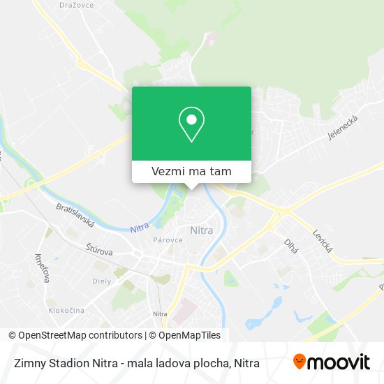 Zimny Stadion Nitra - mala ladova plocha mapa