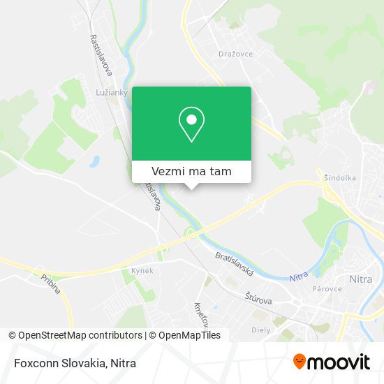 Foxconn Slovakia mapa