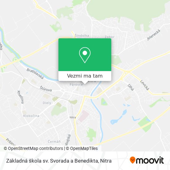 Základná škola sv. Svorada a Benedikta mapa