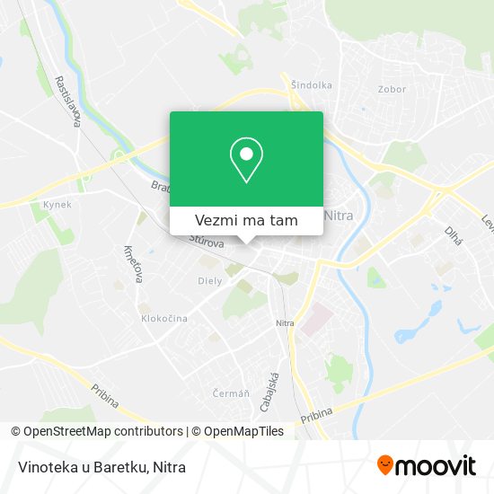 Vinoteka u Baretku mapa