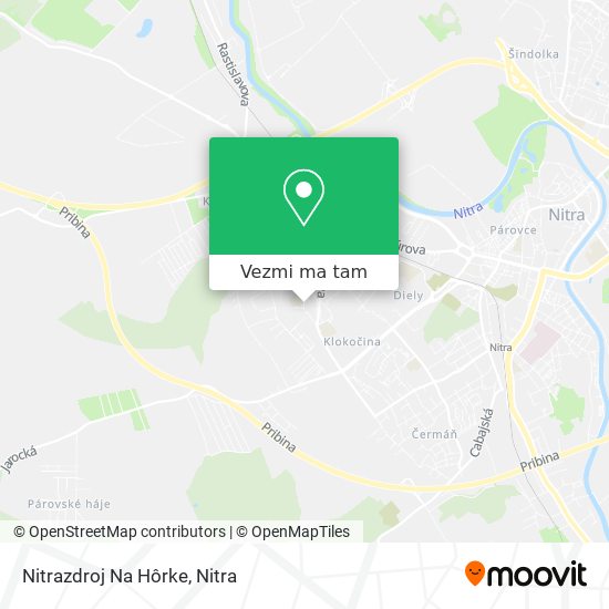 Nitrazdroj Na Hôrke mapa