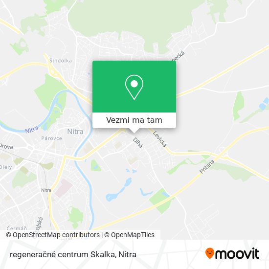 regeneračné centrum Skalka mapa