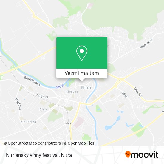 Nitriansky vínny festival mapa