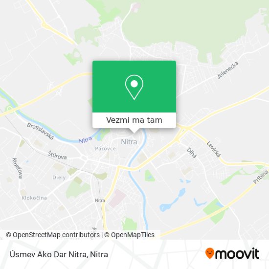 Úsmev Ako Dar Nitra mapa