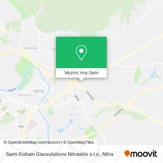 Saint-Gobain Glassolutions Nitrasklo s.r.o. mapa