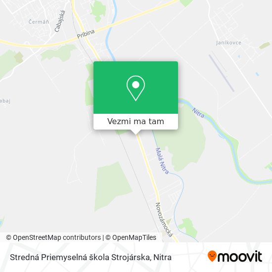 Stredná Priemyselná škola Strojárska mapa