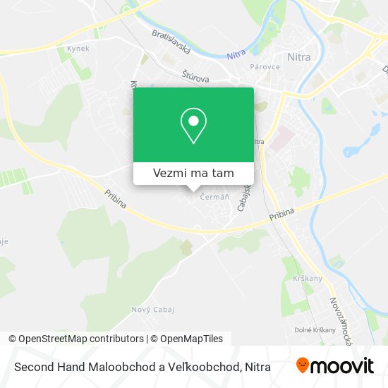 Second Hand Maloobchod a Veľkoobchod mapa