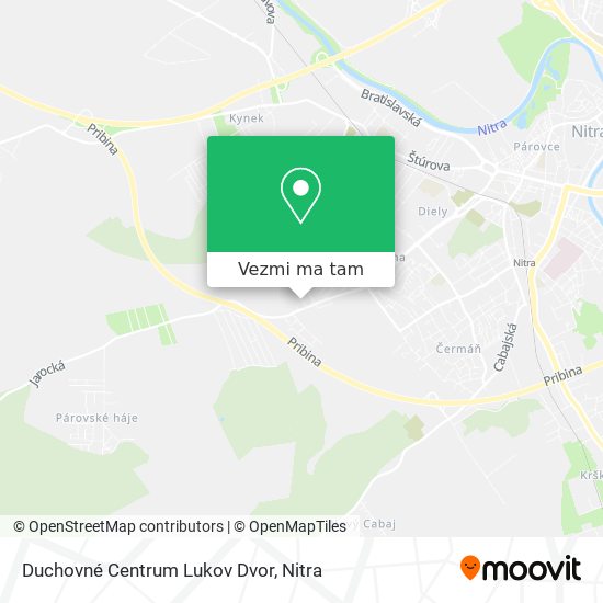 Duchovné Centrum Lukov Dvor mapa