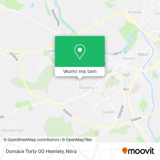 Domáce Torty OD Henriety mapa