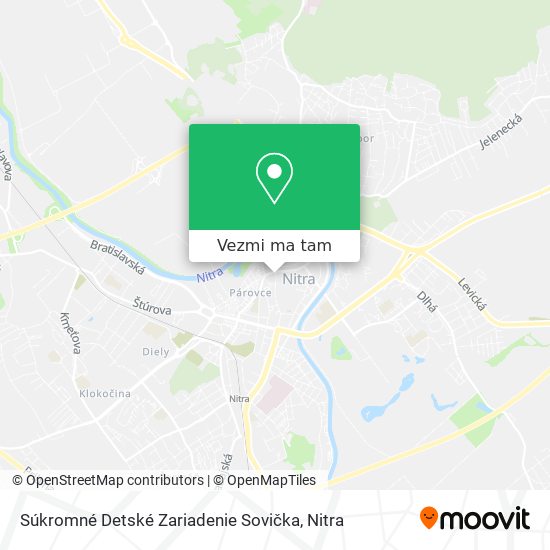 Súkromné Detské Zariadenie Sovička mapa