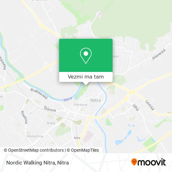 Nordic Walking Nitra mapa