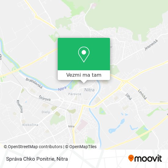 Správa Chko Ponitrie mapa