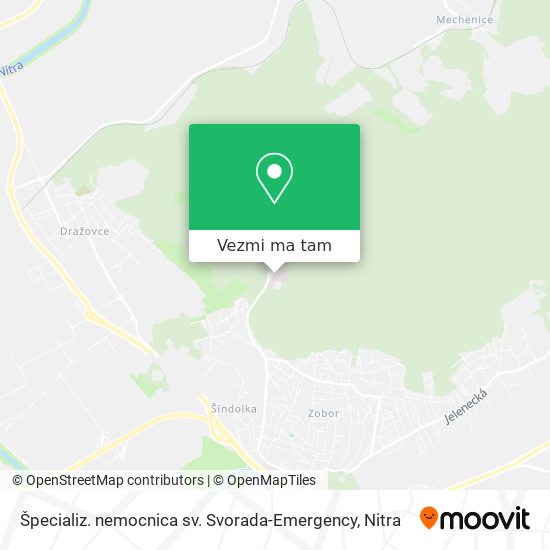 Špecializ. nemocnica sv. Svorada-Emergency mapa