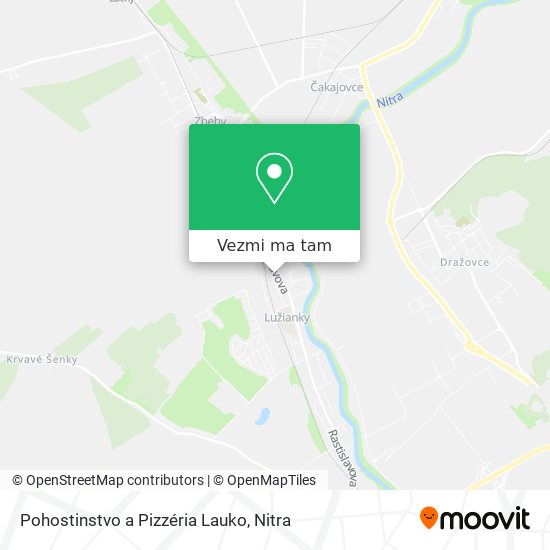 Pohostinstvo a Pizzéria Lauko mapa