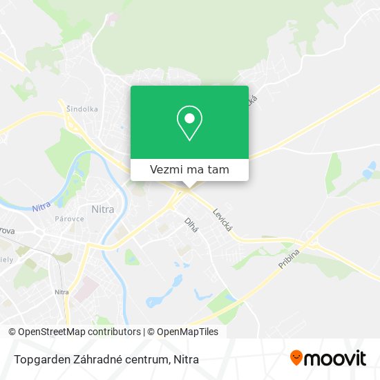 Topgarden Záhradné centrum mapa