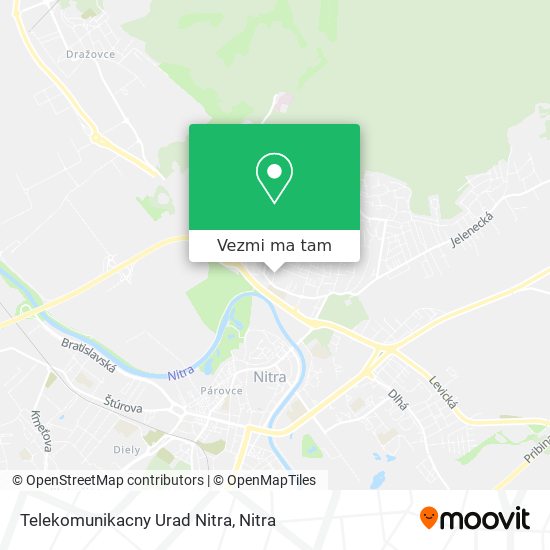 Telekomunikacny Urad Nitra mapa