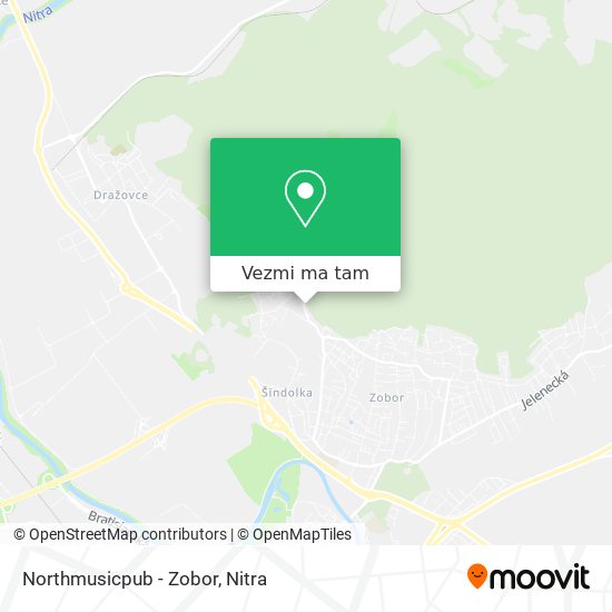 Northmusicpub - Zobor mapa