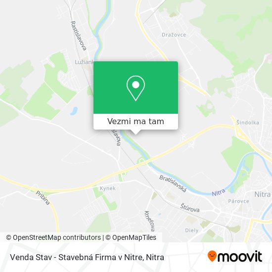 Venda Stav - Stavebná Firma v Nitre mapa