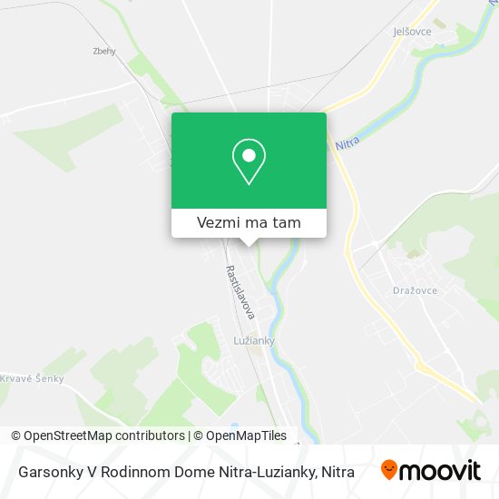 Garsonky V Rodinnom Dome Nitra-Luzianky mapa