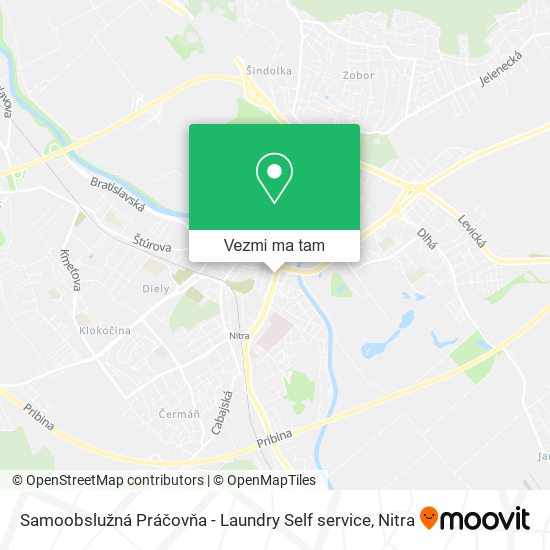 Samoobslužná Práčovňa - Laundry Self service mapa