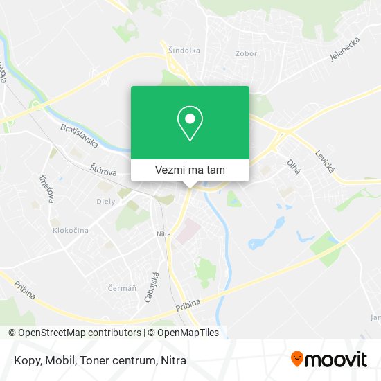 Kopy, Mobil, Toner centrum mapa