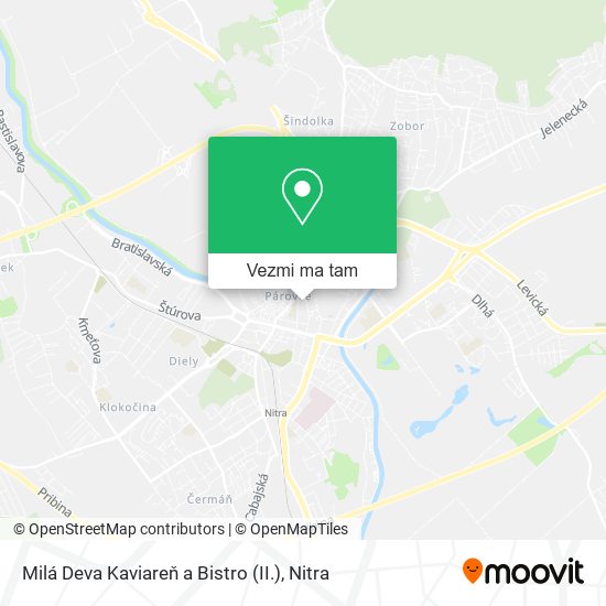 Milá Deva Kaviareň a Bistro (II.) mapa