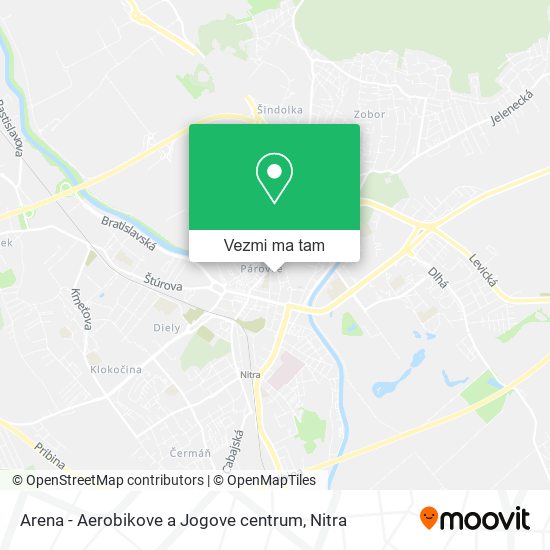 Arena - Aerobikove a Jogove centrum mapa