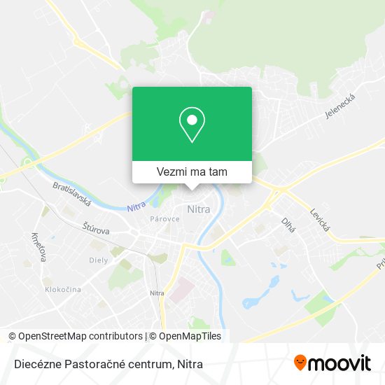 Diecézne Pastoračné centrum mapa