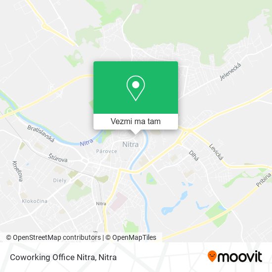 Coworking Office Nitra mapa