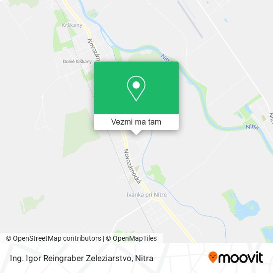 Ing. Igor Reingraber Zeleziarstvo mapa