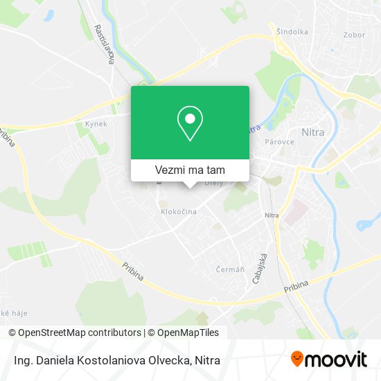 Ing. Daniela Kostolaniova Olvecka mapa