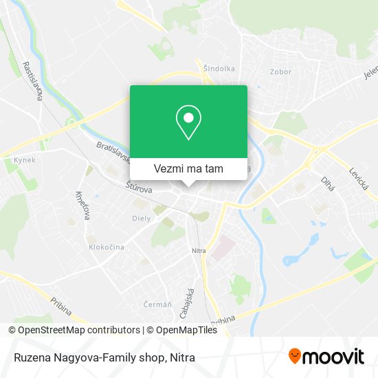 Ruzena Nagyova-Family shop mapa